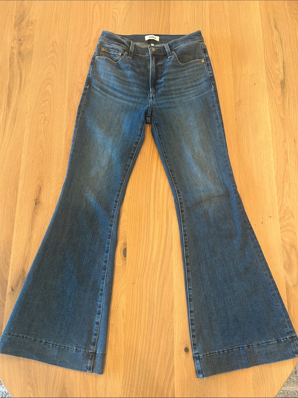 pistola Indigo High-Rise Flare Jeans
